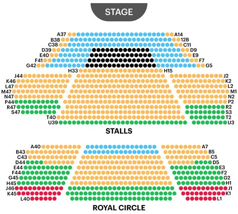 Prince Of Wales Theatre Seating Plan London Theatre Guide