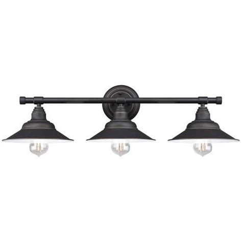 Good silver, black or bronze options if you're on the hunt for a farmhouse vanity light! Westinghouse Deansen Oil Rubbed Bronze 3-Light Vanity ...