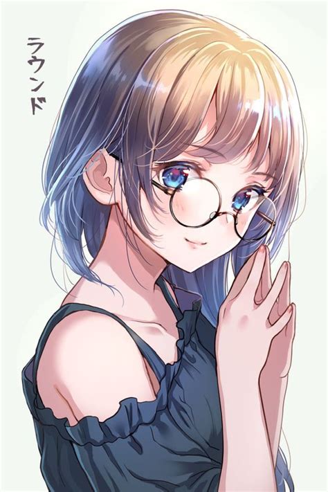 Kawaii Cute Anime Girl With Glasses Anime Wallpaper Hd