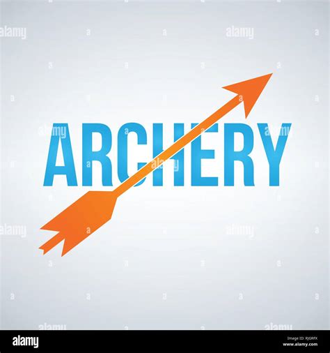 Archery Logo Design Template Vector Illustration Isolated On White