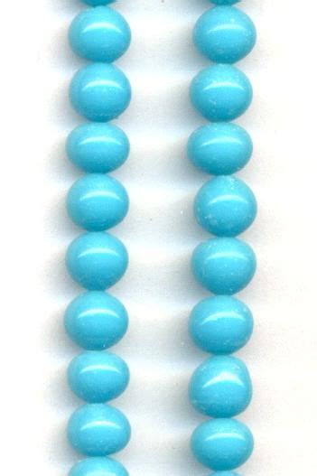 6mm Blue Turquoise Glass Beads 0612 61