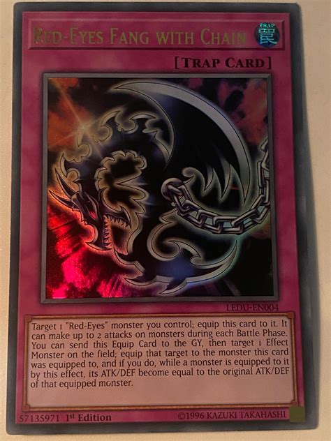 Red Eyes Fang With Chain Ledu En004 Genesis Tcg