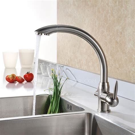 The best kitchen faucets will complement your modern kitchen to give it an impressive look. Best Brass Brushed Nickel Kitchen Faucets Two Handle