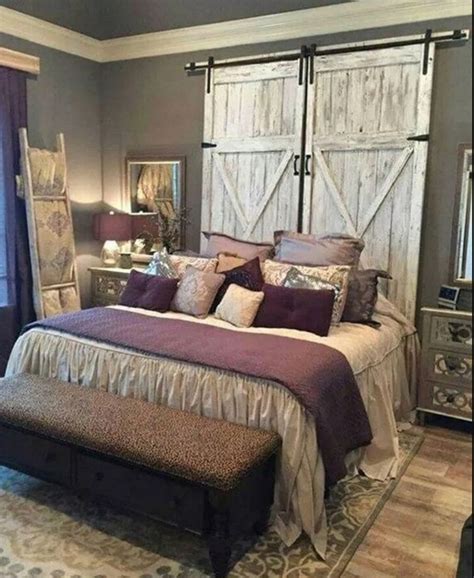 4 Romantic Rustic Farmhouse Master Bedroom Decorating