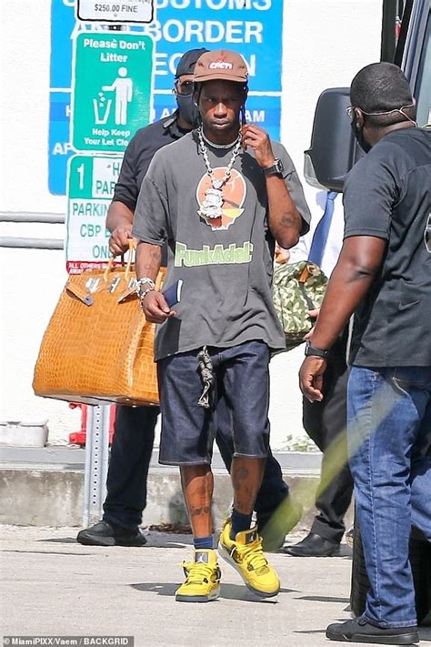 Travis Scott Arrives In Miami In His Enormous New Private Jet Daily