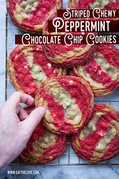 Striped Chewy Peppermint Chocolate Chip Cookies With Video Laptrinhx News