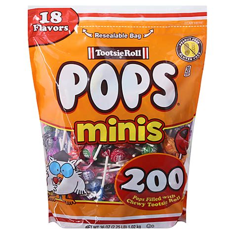 Tootsie Roll Pops Pops 18 Flavors Minis 200 Ea Buehlers
