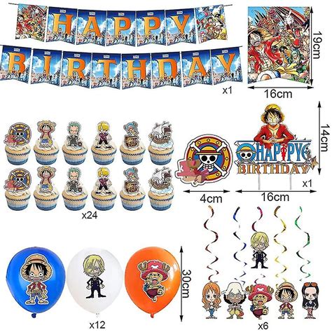 One Piece Party Supplies Set44pcs Party Decorations For One Piece