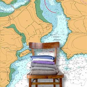 Nautical Map Wallpaper Uk
