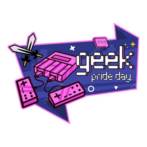 Geek Pride Vector Png Images Geek Pride Day Game Controller Console