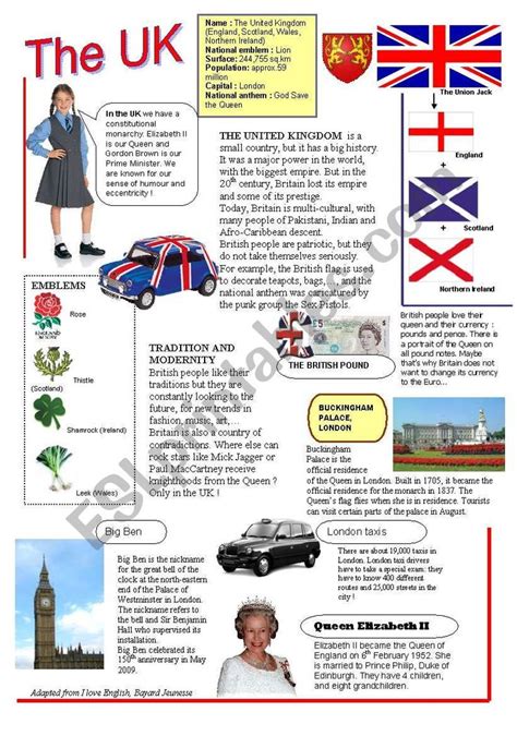 Here Is Another Fact Sheet This Time About The United Kingdom