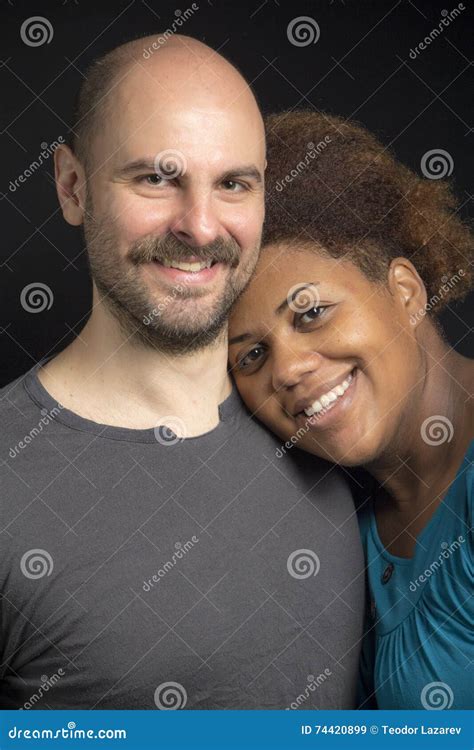 Young Happy Mixed Race Couple Stock Image Image Of Mixed Couple 74420899