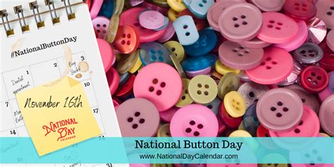 National Button Day November 16 Educational Crafts Card Making
