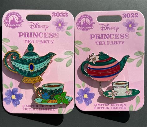 Disney Pins Blog On Instagram The 4th And 5th Princess Tea Party Pin