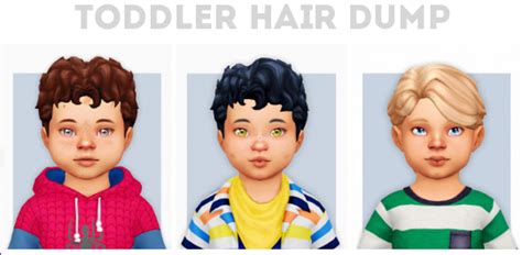 Naevys Toddler Hair Dump Sweet Sims 4 Finds