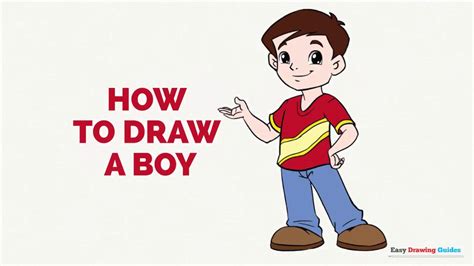 How to draw a sunflower easy como dibujar un girasol cartoon for kids fun2draw. How to Draw a Boy in a Few Easy Steps: Drawing Tutorial ...