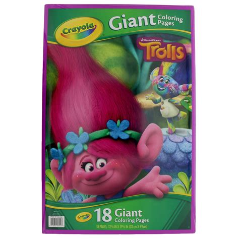 When autocomplete results are available use up and down arrows to review and enter to select. Crayola Giant Coloring Pages Trolls - Shop Books ...