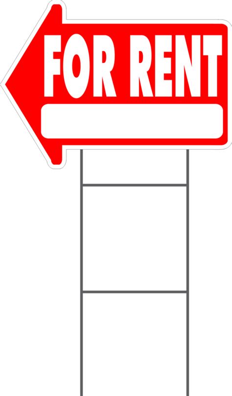For Rent Arrow Yard Sign Sign Screen