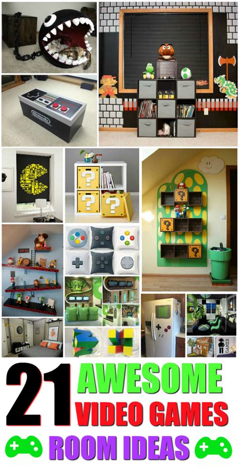 Check spelling or type a new query. 21 Truly Awesome Video Game Room Ideas - U me and the kids