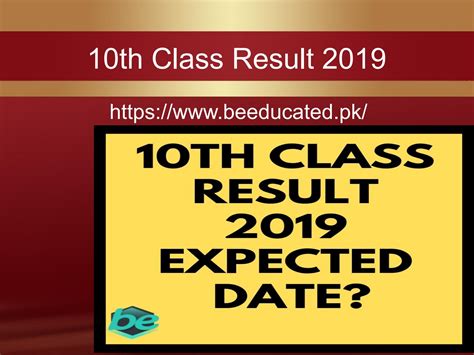 10th Class Result 2019 Expected Date By Jessica3006 Issuu