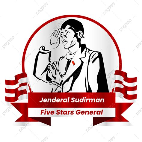 Stiker Vector Art Png Jenderal Besar Indonesia Sudirman Stiker