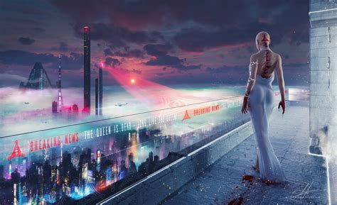 „welcome Your New Queen Cyberpunk Concept Art By Michaela Maria