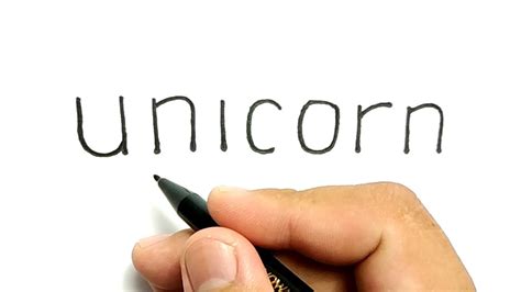 Very Easy How To Turn Words Unicorn Into Cartoon For