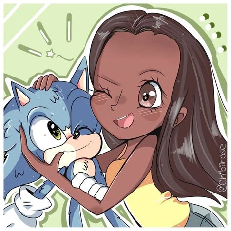 Sonic And Pretzel Lady By Chibiirose On Deviantart Sonic Artist Anime