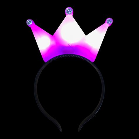 Led Light Up Crown Headband Glowtopia