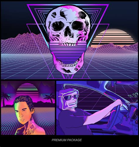 Endryjay I Will Draw Vaporwave Outron Synthwave Cyberpunk 80s