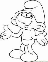 Coloring Smurf Clumsy Pages Smurfs Coloringpages101 Lost Village Color Cartoon sketch template
