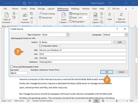 How To Insert A Citation In Word Customguide