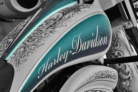 Touch Of Blue Harley Harleydavidsonbaggerpaint Custom Motorcycle