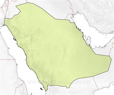 Free Blank Simple Map Of Saudi Arabia No Labels Vrogue Co