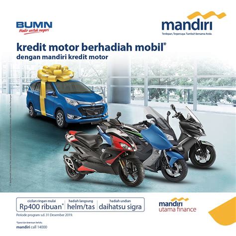 Die bmw bank firmiert im internet unter der bezeichnung premium financial services. Promo Mandiri Kredit Motor - Mandiri Utama Finance