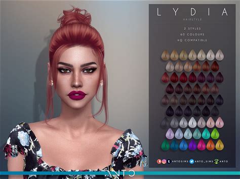 The Sims Resource Anto Lydia Hairstyle