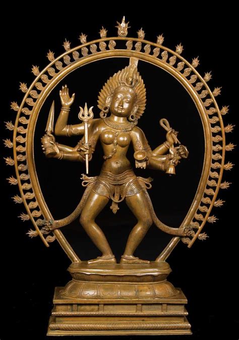 SOLD Bronze Dancing Kali Statue With Arch 37 Kali Statue Hindu