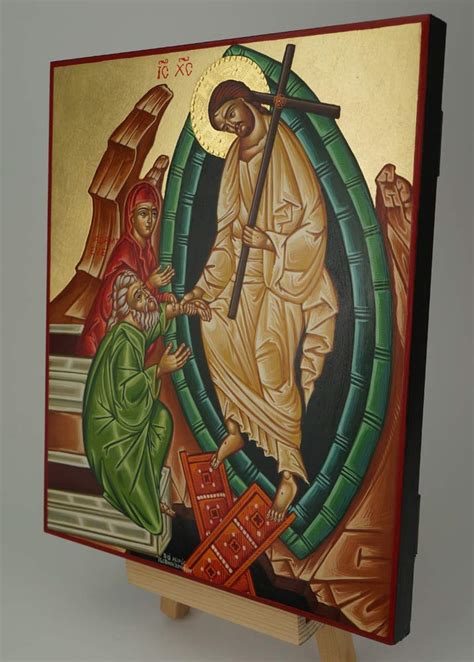 Resurrection Icon With Adam And Eve Orthodox Icons Blessedmart