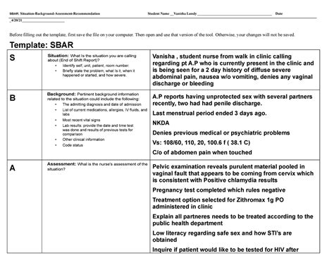 Sbar Pe05 Homework Help Sbar Situation Background Assessment