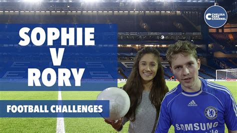 Sophie Vs Rory The Football Challenges Youtube
