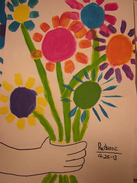Artolazzi Picassos Hands Holding Flowers