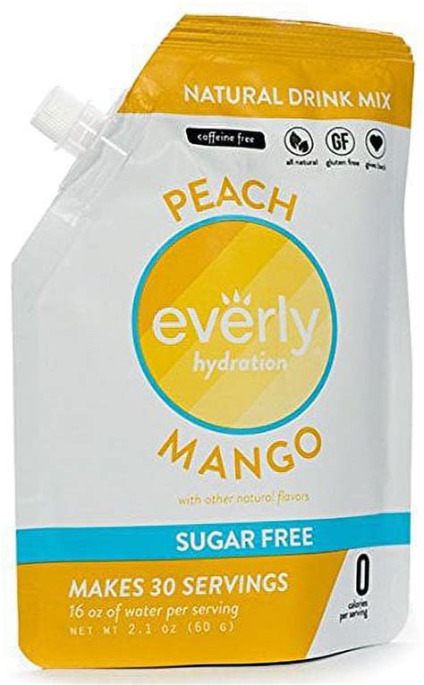 Everly Hydration Powdered Drink Mix Peach Mango 30 Servings
