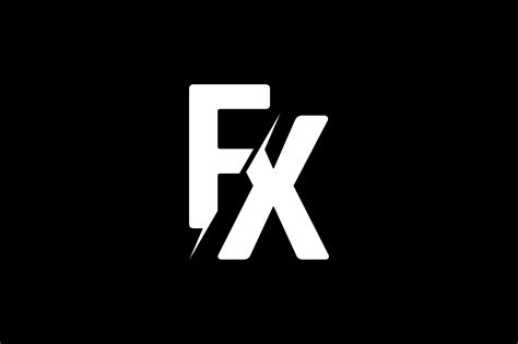Monogram Fx Logo Illustration Par Greenlines Studios · Creative Fabrica