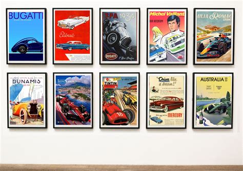 30 Vintage Car Posters Wall Decor Digital Download Read Item