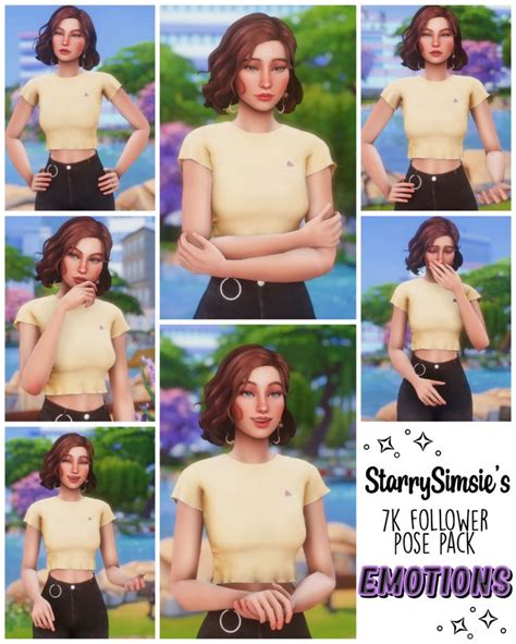 Emotions 2 Pose Pack By Starrysimsie Poses Sims 4 Sims Images And