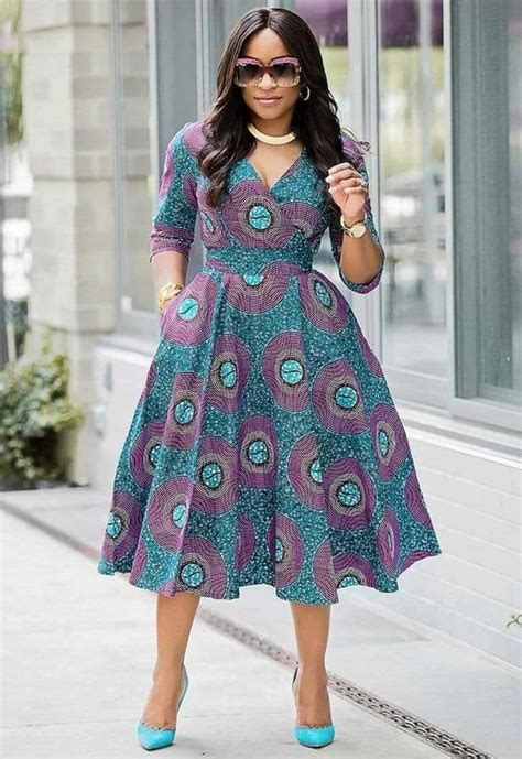 african ankara dress african clothing for woman midi dress etsy in 2020 african print