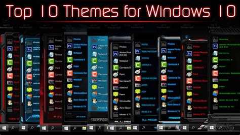 Top 10 Dark Themes For Windows 10 Youtube
