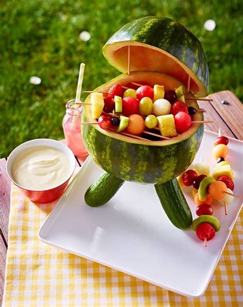 wassermelonen grill mit fruchtspießen rezept wassermelone fruchtspieße und lecker