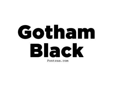 Gotham Black Font Fontzaa Fonts Free Download