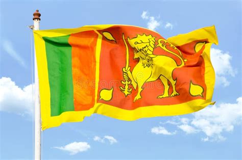 National Flag Of Sri Lanka Stock Image Image Of Ladakh 24612521